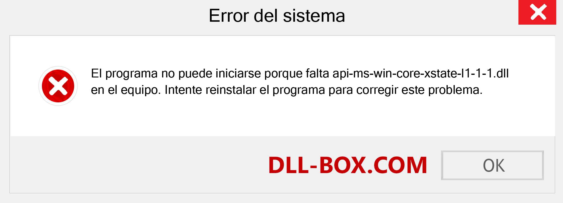 ¿Falta el archivo api-ms-win-core-xstate-l1-1-1.dll ?. Descargar para Windows 7, 8, 10 - Corregir api-ms-win-core-xstate-l1-1-1 dll Missing Error en Windows, fotos, imágenes